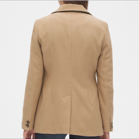 Gap Beige/Tan Wool Blazer Jacket - Picture 3 of 10